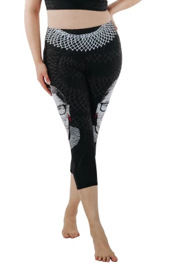 Notorious RBG Printed Yoga Crops -Yoga Democracy 1201 RBG front removebg