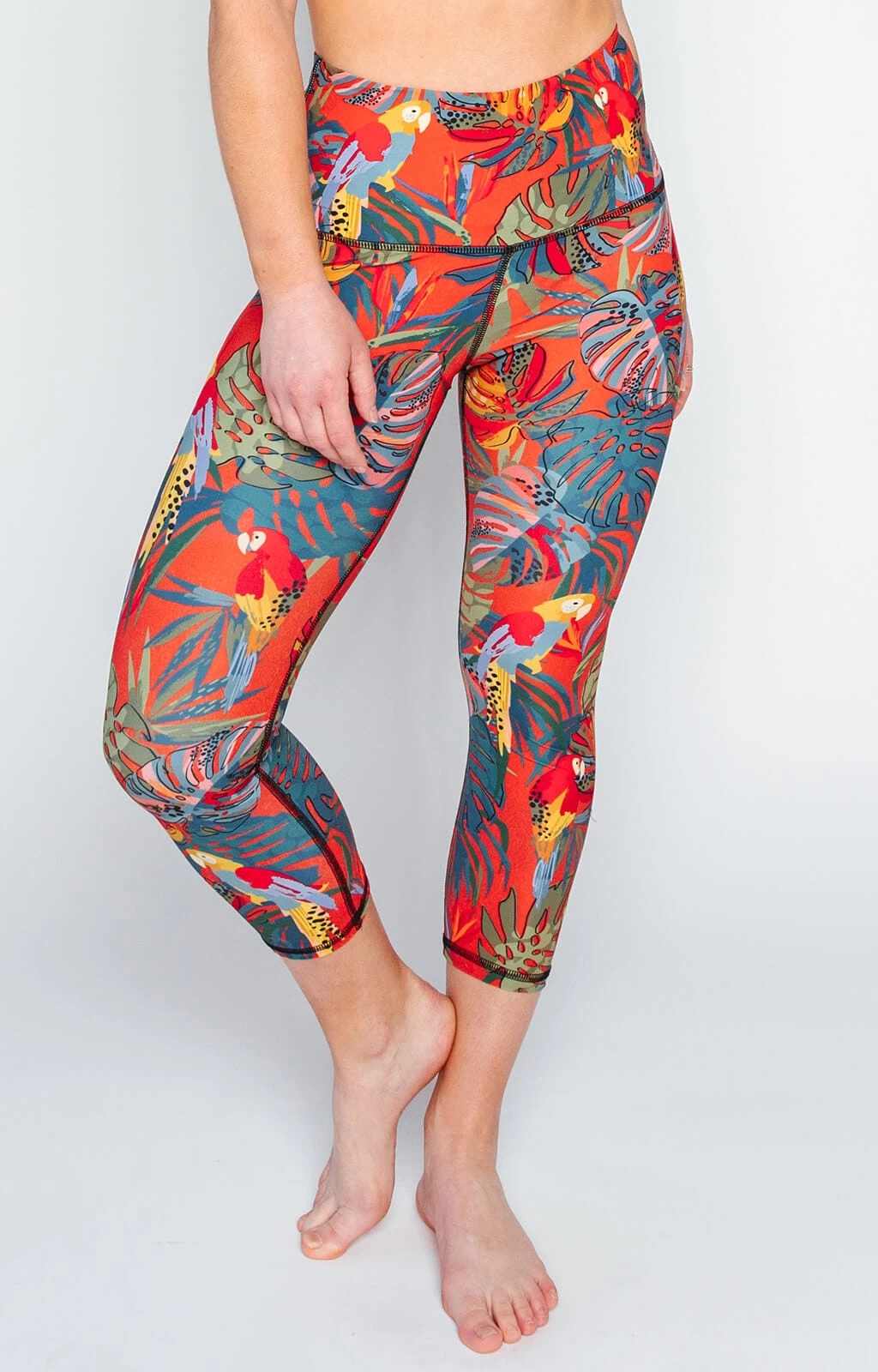Tropical Paradise Printed Yoga Crops 4 Tropical Paradise Printed Yoga Crops - Image 2