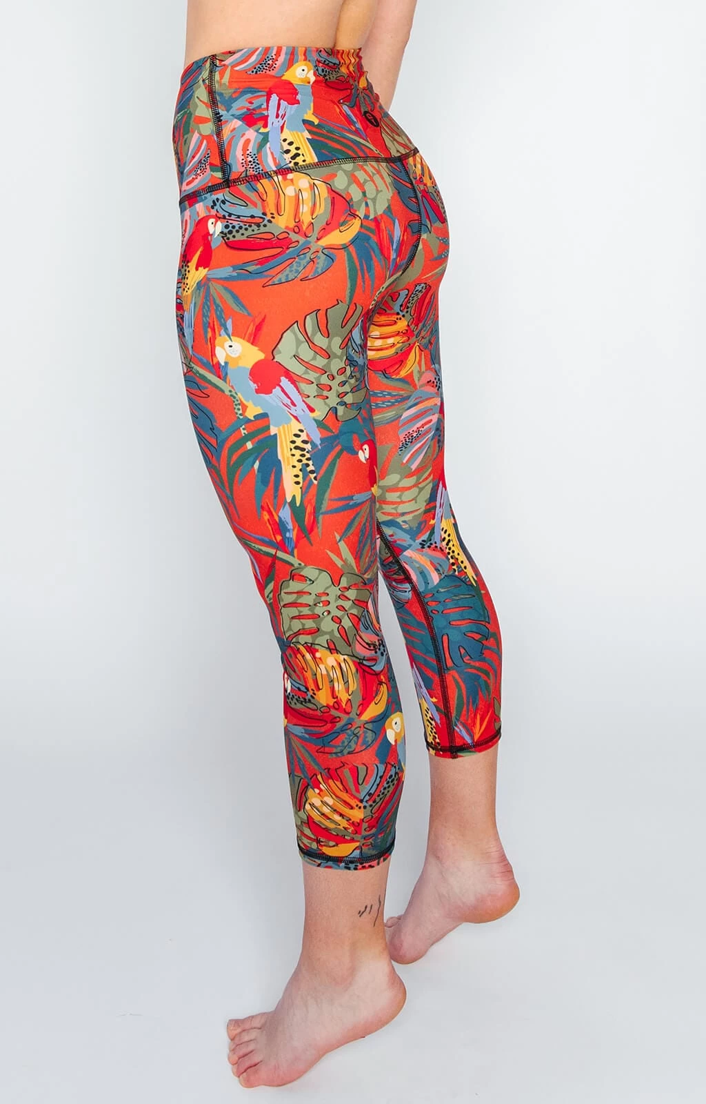 Tropical Paradise Printed Yoga Crops 5 Tropical Paradise Printed Yoga Crops - Image 3