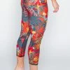 Tropical Paradise Printed Yoga Crops -Yoga Democracy 1201 TropicalParadise Right