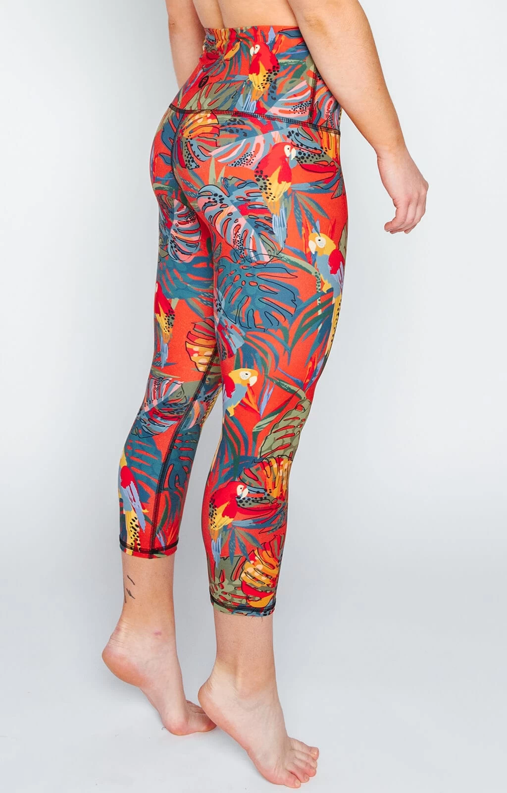 Tropical Paradise Printed Yoga Crops 3 Tropical Paradise Printed Yoga Crops