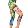 Frida Printed Yoga Crops -Yoga Democracy 1201 frida 2