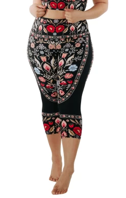 Rustica Printed Yoga Crops -Yoga Democracy 1201 rustica front removebg