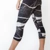 River Rock Printed Yoga Crops -Yoga Democracy 1201 stone side