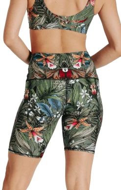Biker Short In Green Thumb -Yoga Democracy 1304 GT back removebg