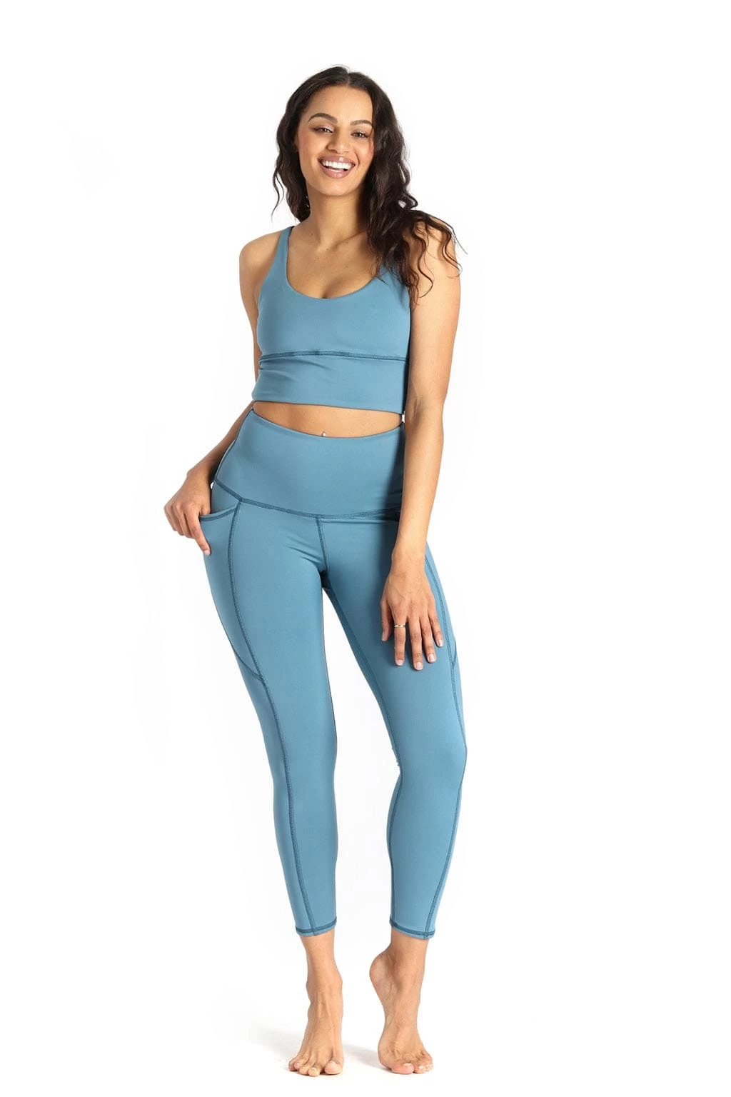 Limitless Sports Bra In Ocean - Medium Support, A - E Cups 4 Limitless Sports Bra In Ocean - Medium Support, A - E Cups - Image 2