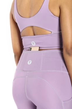 Limitless Sports Bra In Amethyst - Medium Support, A - E Cups 11 Limitless Sports Bra In Amethyst - Medium Support, A - E Cups -Yoga Democracy 1306 SOLIDS PURP DETAIL