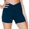 Movement Short In Navy Blue Heather 1 Movement Short In Navy Blue Heather -Yoga Democracy 1307 NavyBlueHeather Front removebg