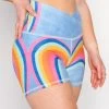Movement Short In Rainbow Love -Yoga Democracy 1307 RainbowLove Front2