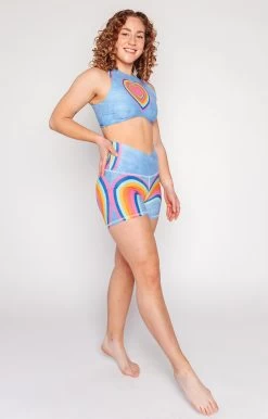 Movement Short In Rainbow Love -Yoga Democracy 1307 RainbowLove Fullbody