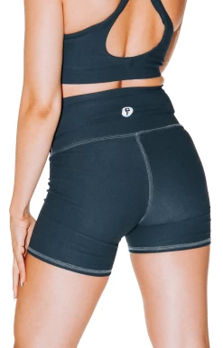 Movement Short In Steele Gray -Yoga Democracy 1307 SteeleGray back removebg