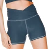Movement Short In Steele Gray -Yoga Democracy 1307 SteeleGray front removebg