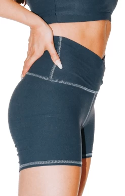 Movement Short In Steele Gray -Yoga Democracy 1307 SteeleGray right removebg