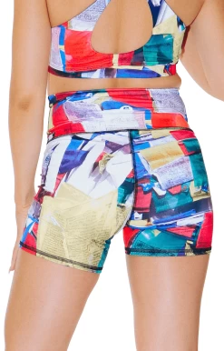 Movement Short In Tibet Flag 9 Movement Short In Tibet Flag -Yoga Democracy 1307 TibetFlag back removebg