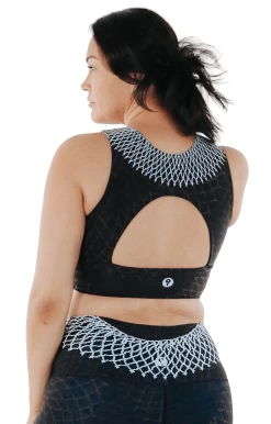 Free Range Sports Bra In Notorious RBG -Yoga Democracy 1504 RBG back removebg