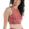 Free Range Sports Bra In Terracotta Time -Yoga Democracy 1504 Terracotta Right removebg