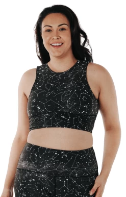 Free Range Sports Bra In Star Dust -Yoga Democracy 1504 stardust front removebg
