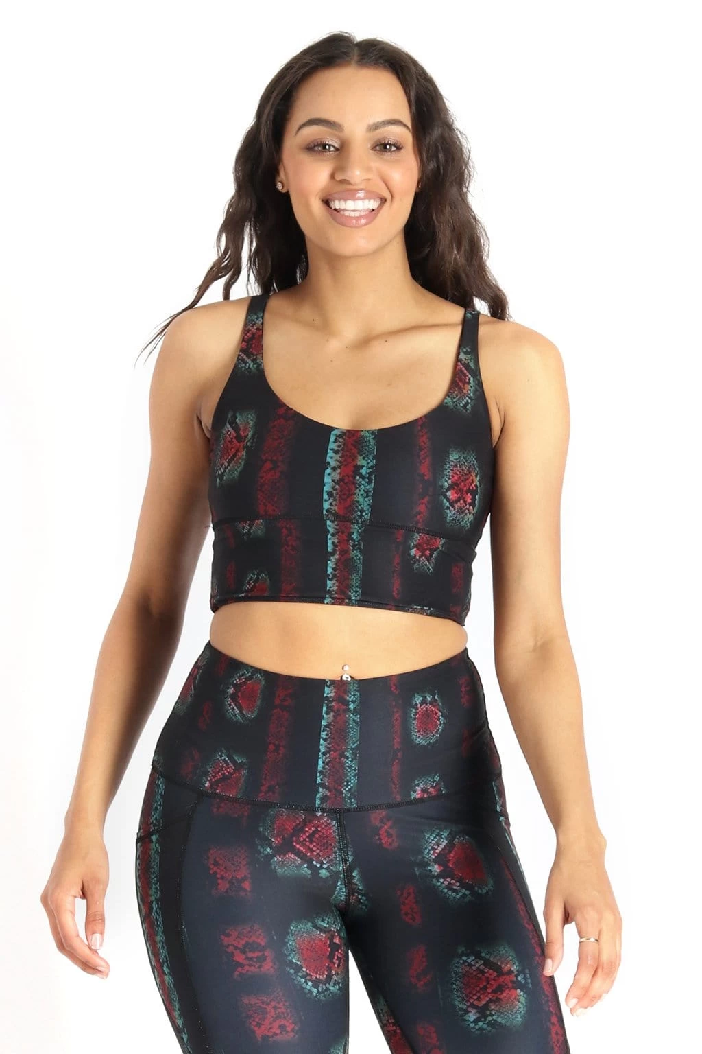 Limitless Sports Bra In Iridescent Snake - Medium Support, A - E Cups 3 Limitless Sports Bra In Iridescent Snake - Medium Support, A - E Cups