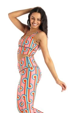 Limitless Sports Bra In Rainbow Chaser - Medium Support, A - E Cups 11 Limitless Sports Bra In Rainbow Chaser - Medium Support, A - E Cups -Yoga Democracy 1506 RAINBOW 2021 2