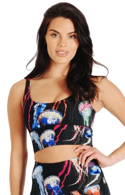 Limitless Sports Bra In Electric Flow - Medium Support, A - E Cups