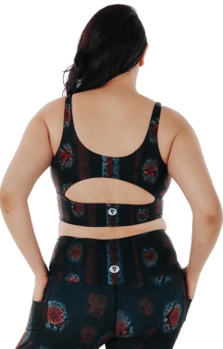 Limitless Sports Bra In Iridescent Snake - Medium Support, A - E Cups 13 Limitless Sports Bra In Iridescent Snake - Medium Support, A - E Cups -Yoga Democracy 1506 snake back removebg