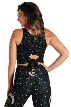 Reversible Knot Top In Fortune Teller -Yoga Democracy 1606155 Fortune Teller Back2