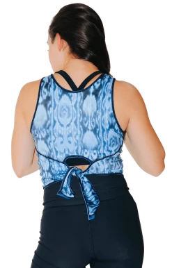 Reversible Knot Top In Cool Bukhara -Yoga Democracy 1606 CoolKushutara back4 removebg