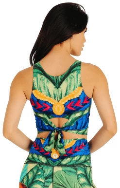 Reversible Knot Top In Frida -Yoga Democracy 1606 FRIDA BACK2 removebg