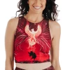 Reversible Knot Top In Phoenix Rising -Yoga Democracy 1606 Phoenix front2 removebg