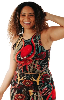 Reversible Knot Top In Coral My Name 16 Reversible Knot Top In Coral My Name -Yoga Democracy 1606 coral front2 removebg