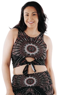 Reversible Knot Top In Humble Warrior -Yoga Democracy 1606 humble front1 removebg