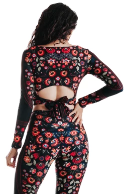 Ballet Barre Long Sleeve In Folklore -Yoga Democracy 1608 Folklore back removebg