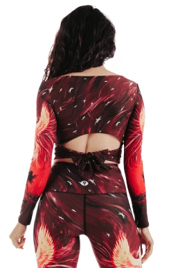 Ballet Barre Long Sleeve In Phoenix Rising -Yoga Democracy 1608 Phoenix back removebg