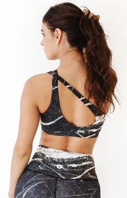 The Maverick Bra In River Rock -Yoga Democracy 1610 stone back