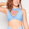 Reversible Twist Top In Rainbow Love -Yoga Democracy 1611 RainbowLove Front1