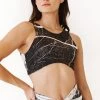 Reversible Twist Top In River Rock -Yoga Democracy 1611 stone front2