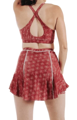 Ace Skirt In Terracotta Time -Yoga Democracy 1701 Terracotta back removebg