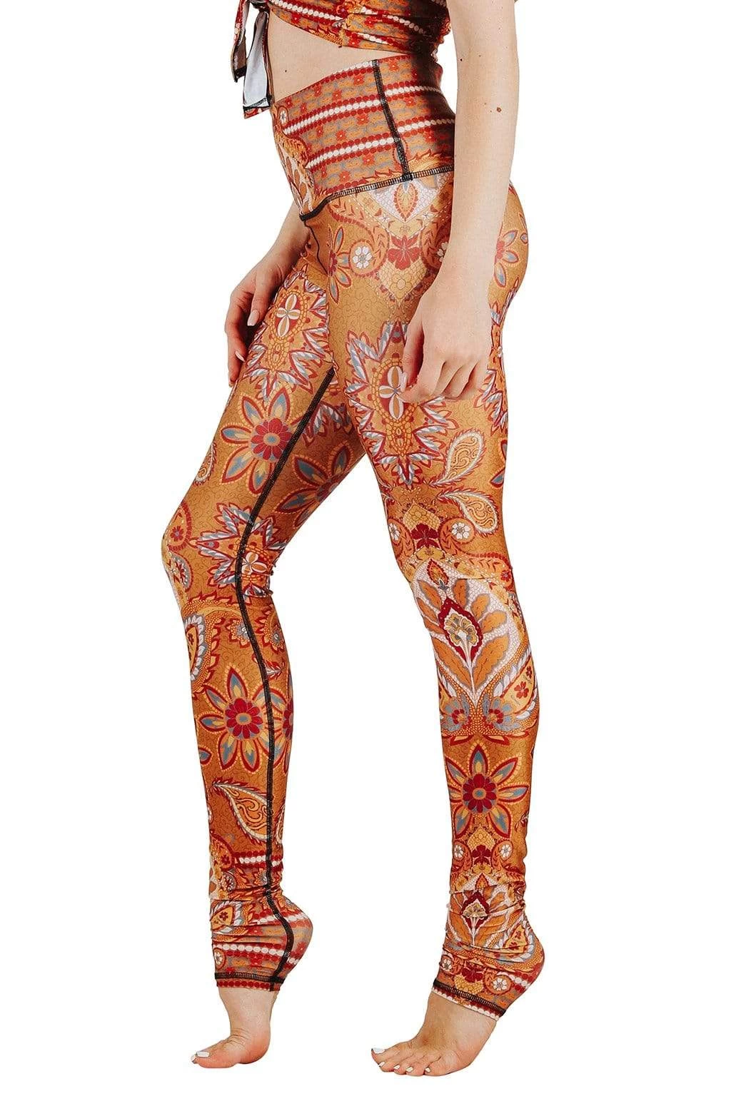 Rad Paisley Printed Yoga Leggings 4 Rad Paisley Printed Yoga Leggings - Image 2