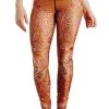 Rad Paisley Printed Yoga Leggings -Yoga Democracy Cropped 1103 front1 radpaisley