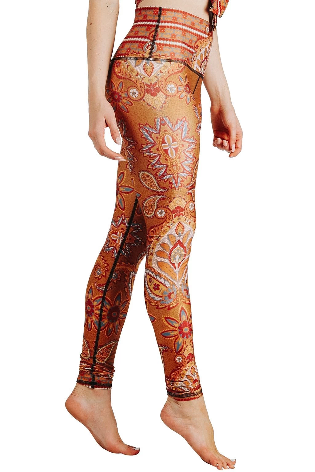 Rad Paisley Printed Yoga Leggings 7 Rad Paisley Printed Yoga Leggings - Image 5