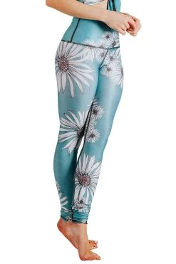 Flower Child Printed Yoga Leggings -Yoga Democracy Cropped 1103 side2 flowerchild bf8b9a7c aa95 4f3f a3b4 c094a4e7ae73