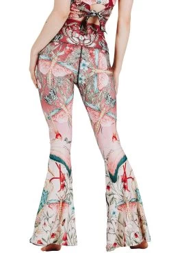 Pretty In Pink Printed Bell Bottoms -Yoga Democracy Cropped 1114 back1 PrettyInPink 76b84913 2665 4e39 adba f4ee2d604d07