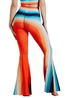 Retro Rainbow Printed Bell Bottoms -Yoga Democracy Cropped 1114 back1 retrorainbow b7ecc704 77cf 420f aee5 bba5f465c892