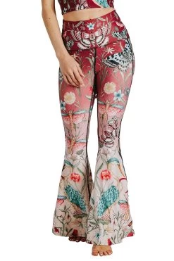 Pretty In Pink Printed Bell Bottoms -Yoga Democracy Cropped 1114 front1 PrettyInPink 57f61bfc 4530 48bd 966c bf5718a9fb85
