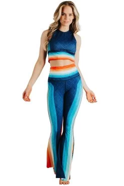 Retro Rainbow Printed Bell Bottoms -Yoga Democracy Cropped 1114 frontfb3 retrorainbow dfb6eb9d b287 4861 9749 20bd6857e130