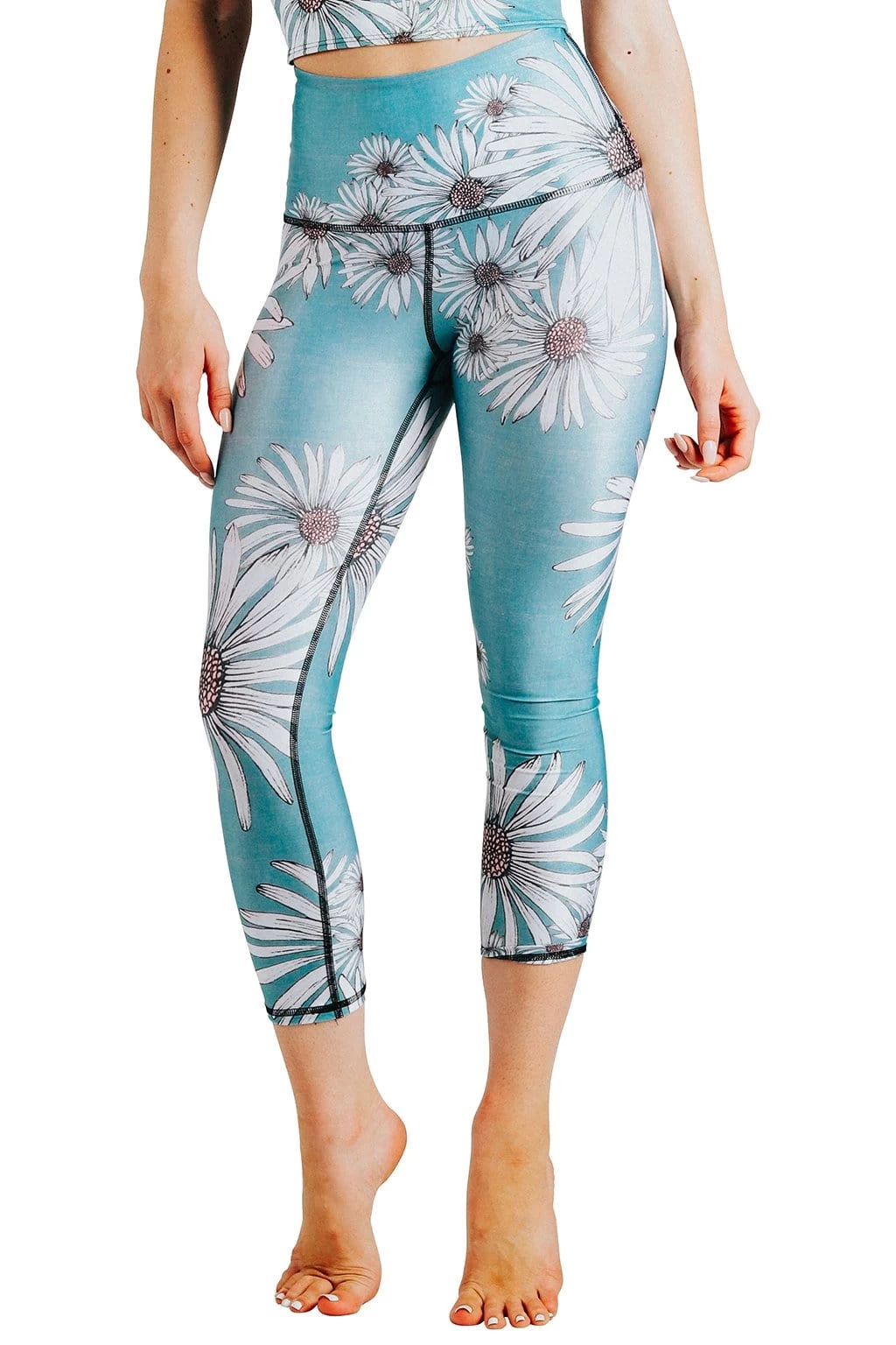 Flower Child Printed Yoga Crops 7 Flower Child Printed Yoga Crops - Image 5