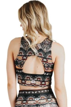 Free Range Sports Bra In Espresso Yourself -Yoga Democracy Cropped 1504 back1 EspressoYourself