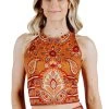 Reversible Knot Top In Rad Paisley -Yoga Democracy Cropped 1606 front2 radpaisley