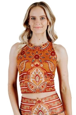 Reversible Knot Top In Rad Paisley