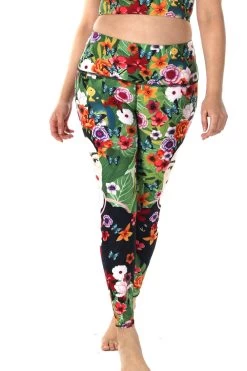 Kahlo Printed Yoga Leggings -Yoga Democracy PLUS SIZE 10